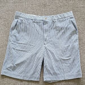 Polo by Ralph Lauren Men's Blue White Striped Seersucker Shorts Size 36